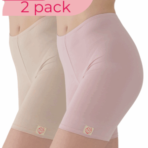 2 pack bambusových šortek - tělové + růžové